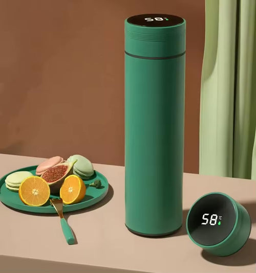 500ML Temperature Display Thermos Cup Stainless Steel Divided Thermos Bottle Outdoor Vacuum