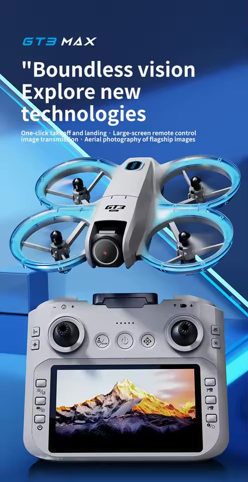 2025New GT3 MAX Drone 8K HD 4.3" Remote Control Headless Mode Helicopter 360° Flip Quadcopter Toys