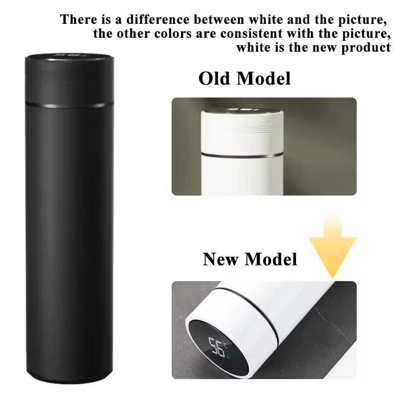 500ML Temperature Display Thermos Cup Stainless Steel Divided Thermos Bottle Outdoor Vacuum