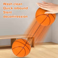 ￼ Silent Dribbling Basketball Indoor Foam Ball Size 3/5/7 High Bounce Noiseless Non-deforming For Indoor